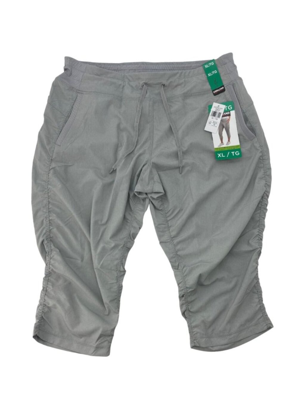 Kirkland Women's Active Capri Pants | Grey | Extra Large **NEW